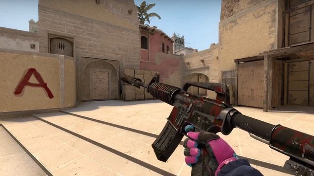 M4A1-S Blood Tiger Weapon Condition 0-100% (Battle-Scarred to Factory New) Skin Showcase смотреть онлайн
