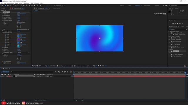 Abstract Gradient Waves Animated Background Adobe After Effects Tutorial by #motionmade смотреть онлайн