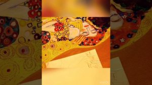 Мастер-класс по написанию репродукции картины Климта "Поцелуй"