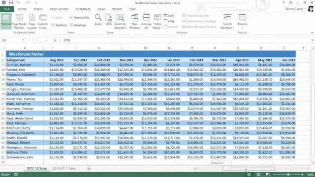 MS Excel 2013 Lessons 16 Freezing Panes and View Options смотреть онлайн