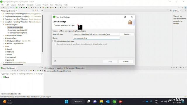 Spring Boot Data Validation project and Exception handling // Easy Learning Channel смотреть онлайн