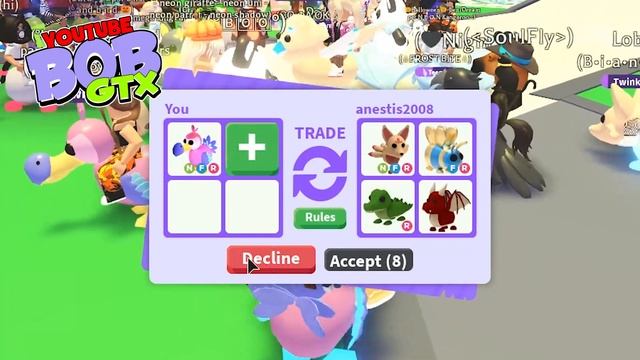 Неоновый ДОДО ! Что дают за неон ДОДО в Адопт Ми ! Трейды на Неонового Додо в Адопт Ми . смотреть онлайн