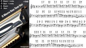 O Morro Nao Tem Vez - Antonio Carlos Jobim - Harmonica TAB - Михаил Гапак - Hohner Ace