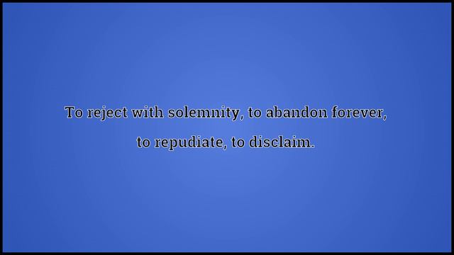 What Abjure Means смотреть онлайн