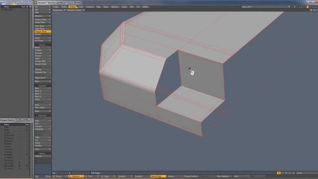 Polygonal modeling techniques - hard surface in Lightwave 3D смотреть онлайн
