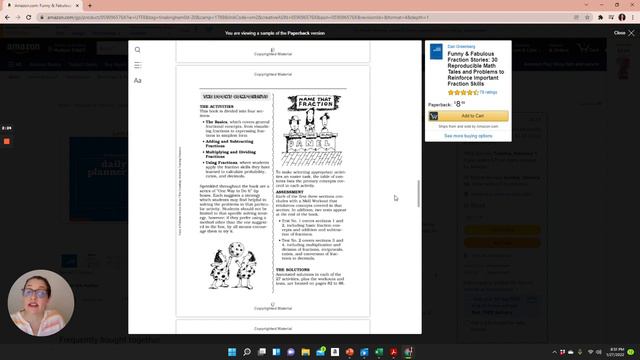 3rd Grade Fractions Worksheets Funny & Fabulous Fraction Stories 30 Reproducible Math Tales смотреть онлайн