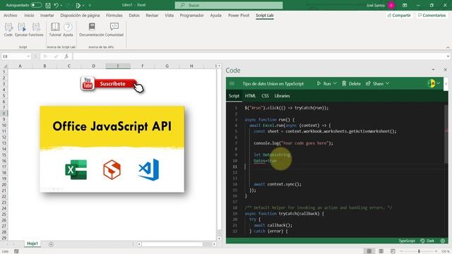 ¿Qué son los Tipos de Datos Union en TypeScript para Excel? Office JavaScript para Office смотреть онлайн