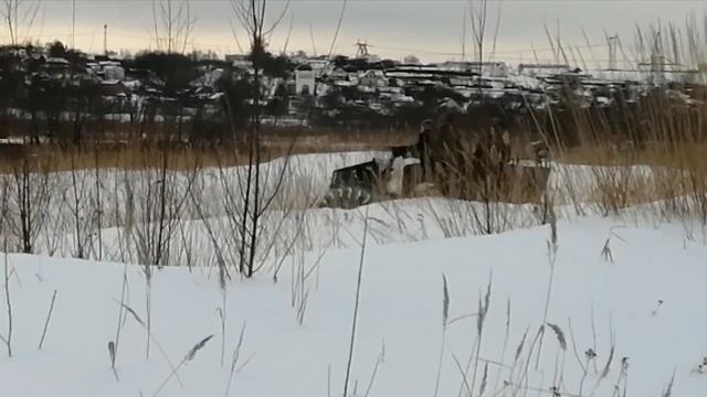 Лыткаринский каракат Сармат 1500 по глубокому снегу смотреть онлайн