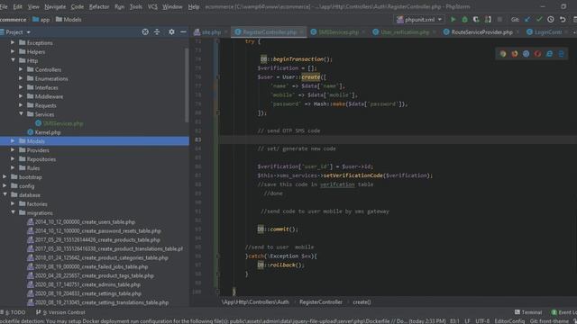#63 Ecommerce Victory Link SMS Gateway send OTP SMS code using OOP laravel services concept смотреть онлайн