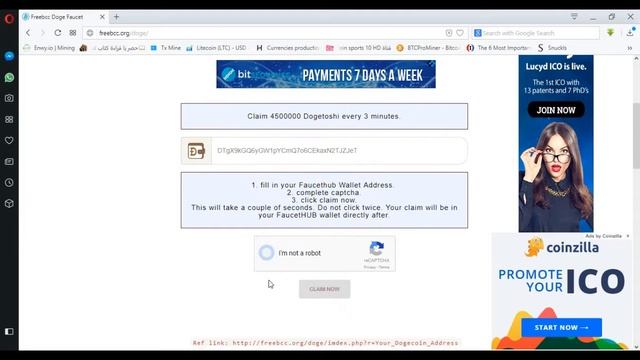 New Dogecoin Faucet - EASY CLAIM - EASY WIN смотреть онлайн