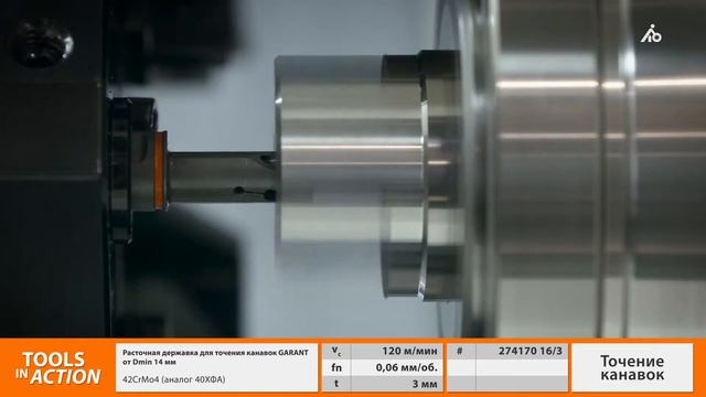 Tools In Action: Расточная державка для точения канавок GARANT смотреть онлайн