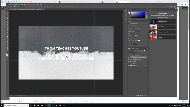 How to Create A PRO YOUTUBE BANNER in Photoshop CC! смотреть онлайн