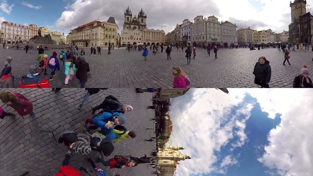The Old Town Square In Prague - 360 Video