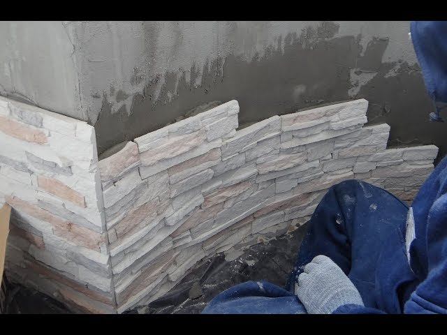 Отделка балкона ДИКИМ камнем видео! Декоративный камень своими руками! Отделка искусственным камнем смотреть онлайн