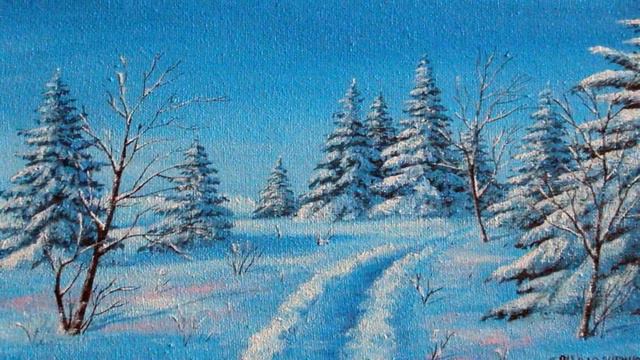 Зимние пейзажи художницы Елены Шалапугиной смотреть онлайн