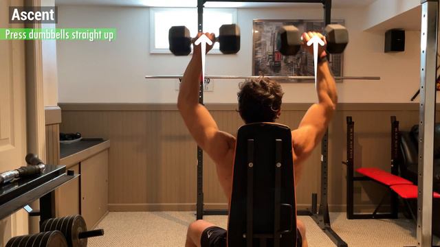 How to do the SEATED DUMBBELL SHOULDER PRESS! | 2 Minute Tutorial смотреть онлайн