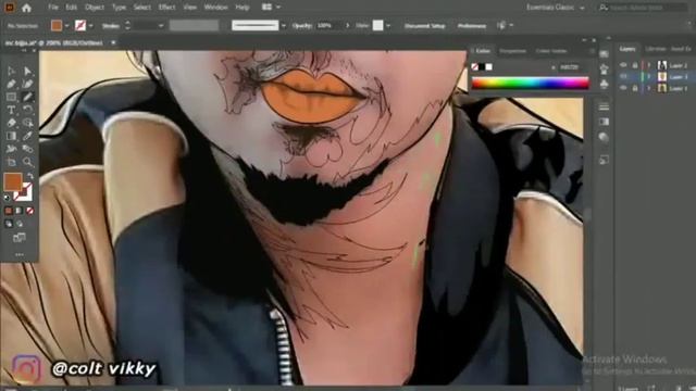 # ADOBE ILLUSTRATOR # VECTOR ART || BEST POTRAIT || SINGER смотреть онлайн