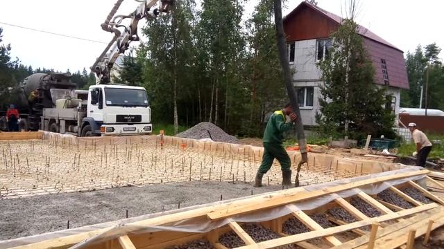 Заливка фундамента смотреть онлайн