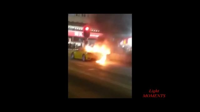 Как сгорела самая дорогая машина в мире!!! смотреть онлайн