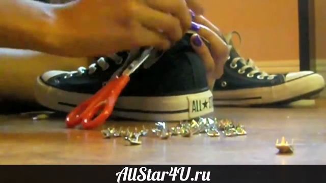 Кеды Converse с шипами своими руками смотреть онлайн