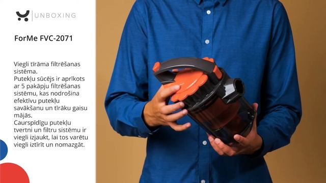 Putekļu Sūcējs ForMe FVC 2071 Unboxing 220.lv