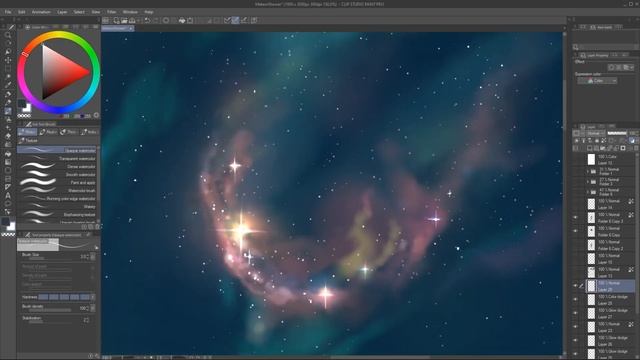 Meteor Shower【Illustration Making】 смотреть онлайн