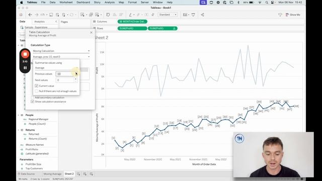 How to Calculate Moving Average in Tableau смотреть онлайн