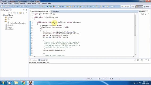 What is PushbackReader in Java? | Java IO | Java Tutorial смотреть онлайн