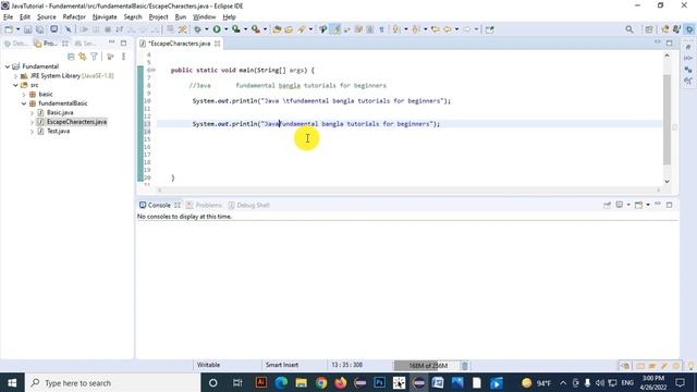 Java Bangla Tutorials 10 : Escape sequence смотреть онлайн