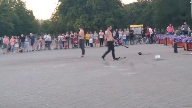 Фаер шоу в Южно-Приморским парке. Санкт-Петербург смотреть онлайн
