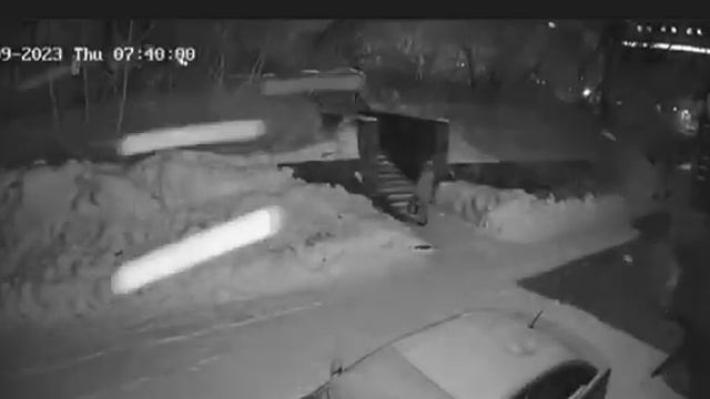 Момент хлопка газа в Новосибирске (09.02.2023) смотреть онлайн