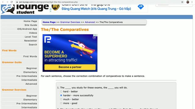 Comparisons: Các dạng so sánh Link bài tập смотреть онлайн