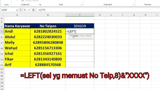 Cara Sensor Data No Telpon Di Excel смотреть онлайн