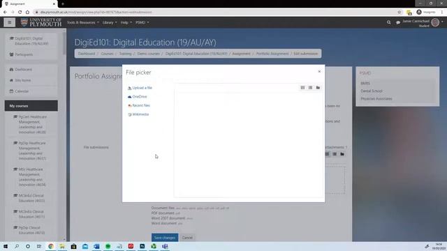 How to upload a file to Moodle from OneDrive смотреть онлайн