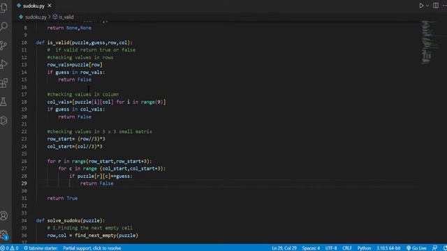 Python Mini Project for School Students | Sudoku Game using Python смотреть онлайн