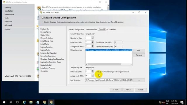 Microsoft Sql Server 2017 Installation step by step on Windows Server 2016 смотреть онлайн