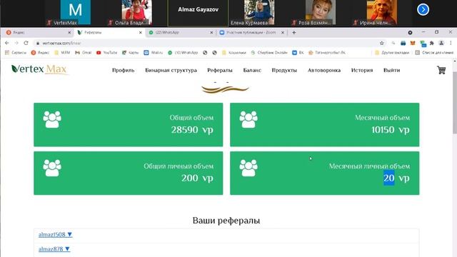 #vertexmax Обзор личного кабинета и оформление заказов продукта смотреть онлайн