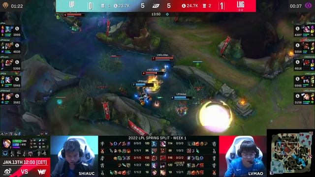 UP vs LNG Highlights ALL GAMES | LPL Spring 2022 W1D3 | Ultra Prime vs LNG Esports смотреть онлайн