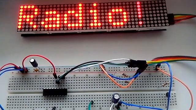 MAX7219 подключение светодиодных матриц смотреть онлайн