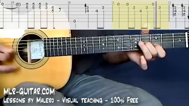 Tab "Angie" - MLR-Guitar Lessons смотреть онлайн