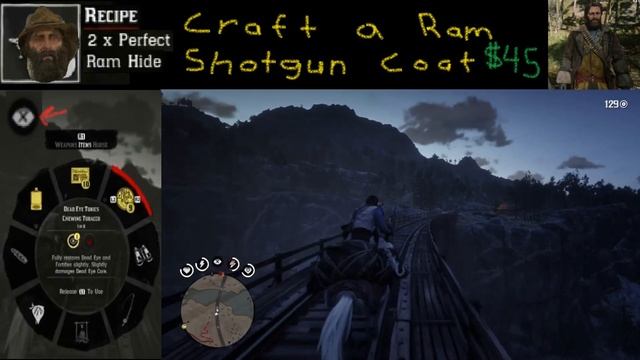 RDR2 How to Craft a Ram Shotgun Coat смотреть онлайн