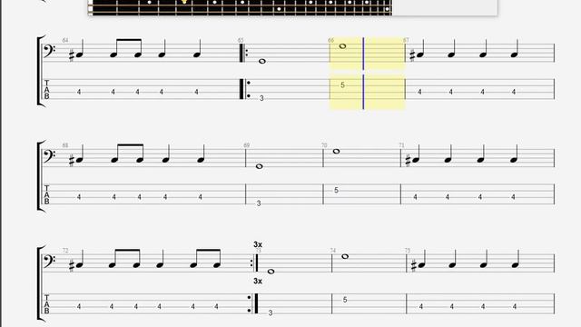 Black Sabbath Black Sabbath BASS GUITAR TABLATURE смотреть онлайн