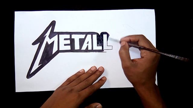 How to draw the Metallica logo смотреть онлайн