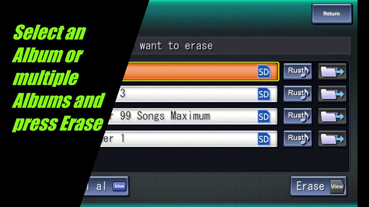 How To Delete Music From HDD Panasonic Strada
