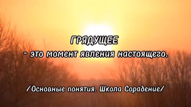 Грядущее. Основные понятия. Школа Сорадение. смотреть онлайн
