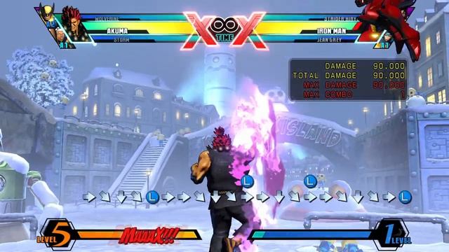 (Ultimate Marvel vs Capcom 3) Akuma complete guide смотреть онлайн