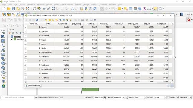 Tutorial N° 7 : Import Excel to QGis / Transfert des données excel vers Qgis смотреть онлайн