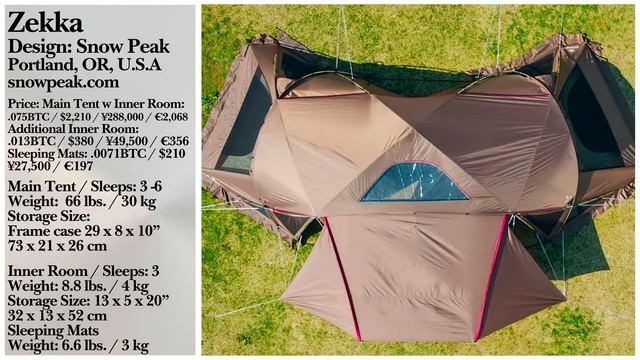 EXPANSIVE TENT DOUBLES AS A BASE CAMP AND OBSERVATIONAL LOOKOUT