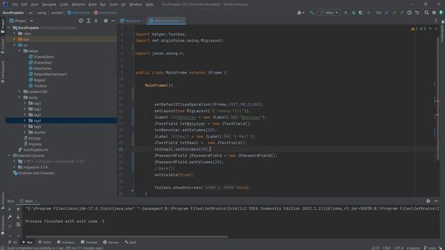 Java Swing Kurs auf deutsch: MigLayout, JTextField, JPasswordField Teil 10 смотреть онлайн