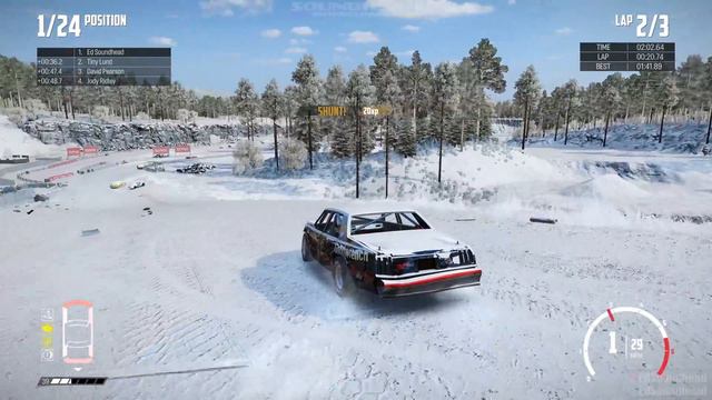 SNOW RACING! | Wreckfest | NASCAR Legends Mod смотреть онлайн